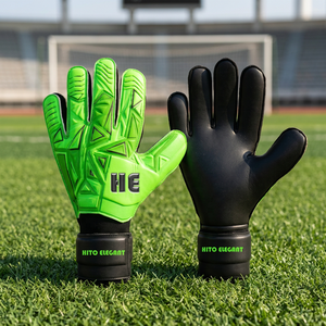 Gants de football professionnels en latex allemand vert de haute qualité Direct Factory, gants de gardien de but en latex à super adhérence pour une utilisation en extérieur - Product Image 4