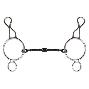 Bocado para Caballo de Acero Inoxidable de Alta Calidad, Tipo Wonder Bit de 5 Pulgadas, con Boca Retorcida de Acero Azulado, Premium para Control Ecuestre - Product Image 3