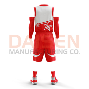 Ensemble d'uniformes de basketball personnalisés de qualité supérieure, vêtements de sport respirants pour l'été, maillot et short imprimés avec le nom et le logo de l'équipe - Product Image 4