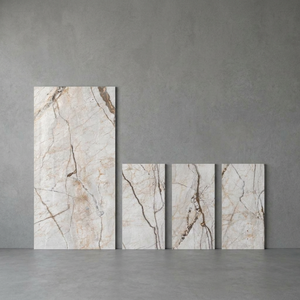 Carreaux de porcelaine vitrifiée polie effet onyx rose Tri Lite 80x160cm, collection premium pour sol et mur, garantie 3 ans, épaisseur 10mm - Product Image 1