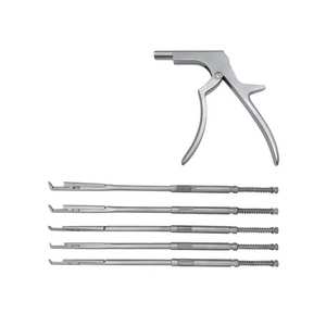 ชุดเครื่องมือผ่าตัดกระดูกสันหลังแบบหมุน Kerrison ทำจากเหล็กกล้าไร้สนิมสำหรับศัลยกรรมกระดูกและข้อ ใช้สำหรับการผ่าตัดระหว่างแผ่นกระดูกสันหลัง เหมาะสำหรับสัตว์ - Product Image 5