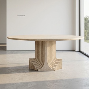 Daystar Trade, Muebles de Comedor de Lujo Ecológicos Personalizados, Mesas de Comedor Modernas de Mármol para 4 Personas con Patas de Madera, para Uso en Hoteles - Product Image 1