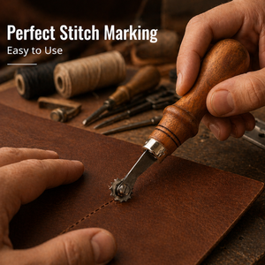 <b>Leather</b> Stitching Spacer Wheel <b>Tool</b> Set 6 Piece Adjustable Marking <b>Tool</b> | <b>Leather</b> Craft Hand <b>Tool</b> | Professional Kit India 2026 - Product Image 4