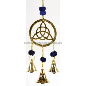 Durable Pure Brass <b>Wind</b> <b>Chime</b> with Unique Triquetra Design 20mm Diameter Ornaments <b>for</b> <b>Garden</b> Decor NEW DESIGN EXPORTS - Product Image 2
