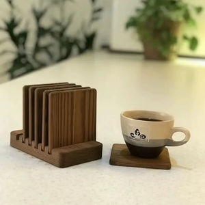 Posavasos de Madera de Mango Hechos a Mano, Posavasos Únicos para Tazas de Té, Ecológicos, Reutilizables, Alfombrillas para Mesa, Posavasos de Calidad de Exportación - Product Image 1