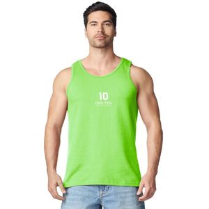 เสื้อกล้ามผู้ชายสีเขียวนีออน พรีเมียม ผ้าฝ้าย ระบายอากาศได้ดี น้ำหนักเบา เหมาะสำหรับออกกำลังกาย ฟิตเนส วิ่ง - Product Image 2