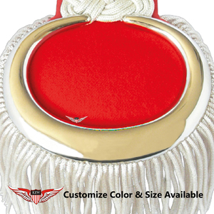 KEW Borla de lingotes de oro para hombro, flecos trenzados blancos, ribete metálico de lujo vintage ecológico para accesorios de prendas de vestir - Product Image 3