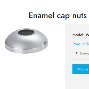 Tuerca de Esmalte Sanitario de Taiwán - Product Image 1