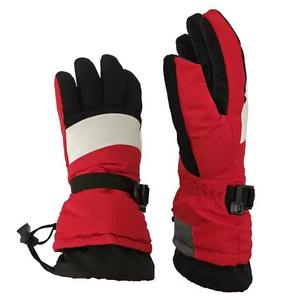 Gants de ski personnalisés, élégants et tendance, doublés de polaire, gants de sport d'hiver en cuir d'agneau et de chèvre pour le snowboard - Product Image 2