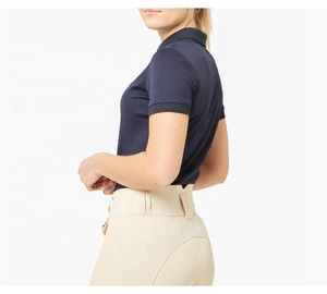 <b>Long</b> <b>Sleeve</b> <b>Base</b> <b>Layer</b> Stretchy Women Horse Riding Equestrian Clothing Rider Competition Show Shirts OEM ODM Service - Product Image 5