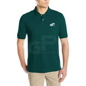 Chemise polo en coton piqué classique, légère, confortable et douce, idéale pour les voyages en plein air, les sports quotidiens et les tenues décontractées pour hommes. - Product Image 2