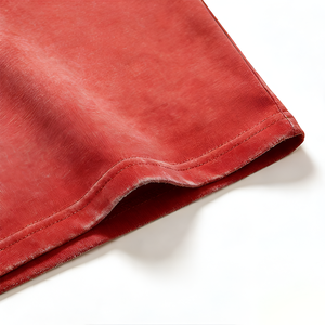 T-shirt personnalisé pour homme, coupe oversize, 100% coton, tissu épais 260 g/m², motif patchwork, impression DTG, tendance streetwear, effet délavé, modèle vierge - Product Image 3