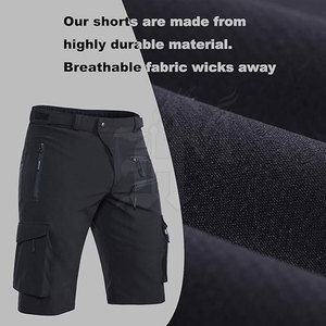 Shorts de sport pour hommes, personnalisables avec logo, écologiques, en spandex/polyester, confortables, respirants, extensibles, séchage rapide, haute performance - Product Image 5