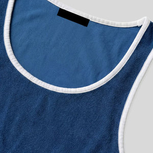 Camiseta sin mangas de algodón de rizo de color liso, diseño personalizado OEM, de secado rápido, tejido para culturismo, ideal para verano. - Product Image 6