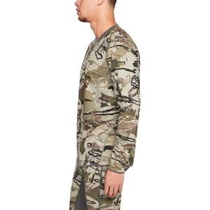 Men's Full Sleeve Camouflage Hunting <b>Shirt</b> Moisture-Wicking Polyester Spandex Top Autumn Outdoor Wear - Product Image 2