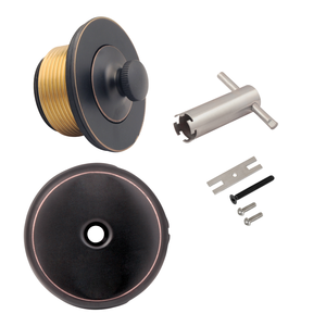 Kit de conversion de vidange de baignoire avec plaque de sortie à trou unique et raccord universel pour baignoire - Product Image 3