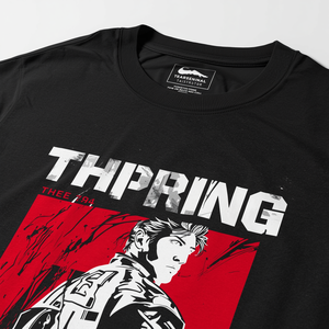 เสื้อยืดสตรีทแวร์ผู้ชาย ผ้าฝ้าย 100% คุณภาพสูง พิมพ์ลายกราฟิก สไตล์ลำลอง พร้อมบริการ OEM ODM ปรับแต่งได้ - Product Image 2