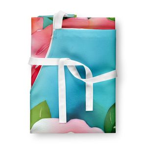 Camélia Aquarelle Unisexe Grand Tablier Multicolore pour Cuisine Cuisson Artisanat Jardinage-pour Hommes et Femmes Adultes - Product Image 3