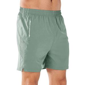 ฤดูร้อนกลางแจ้งสีทึบกางเกงขาสั้นแห้งเร็ว GYM ฟิตเนสสั้นกางเกงขาสั้นผู้ชายพร้อมผ้าระบายอากาศ - Product Image 1