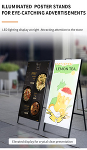 Quảng Châu Phật sơn nhà máy trong nhà ngoài trời áp phích quảng cáo đứng <span class=keywords><strong>LED</strong></span> chiếu sáng đứng di động Bảng hiển thị một khung Đăng - Product Image 3