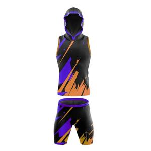 Ensemble de sport pour homme de qualité supérieure, coupe confortable, avec short à taille élastique pour une autonomie de mouvement maximale, uniforme 7 sur 7. - Product Image 2