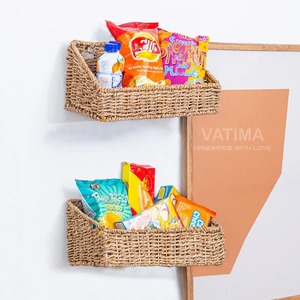 Juego de 3 cestas de pared de mimbre marino para almacenamiento, cestas de almacenamiento hechas a mano, venta al por mayor, ecológicas, hechas en Vietnam - Product Image 4