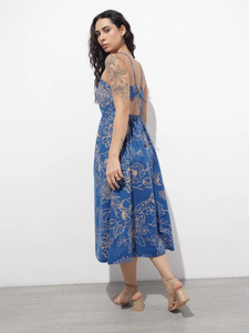 Robe midi en coton à bretelles pour femme, décontractée, sans manches, coupe trapèze, légère, respirante, élégante, tendance, pour tous les jours - Product Image 3