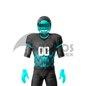 Custom American Football Uniform Design Your Own Team Jersey Premium Polyester Football Uniform OEM ODM Wholesale Manufacturer - Product Image 4