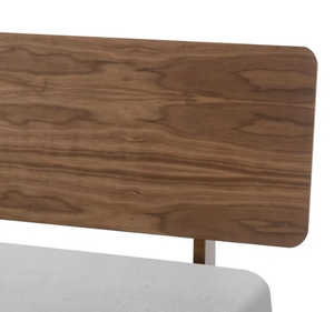 Base de Cama King Size de Madera de Teca Sólida, Diseño Moderno y Minimalista con Bordes Redondeados, Perfil Bajo, Cómoda y Contemporánea para Dormitorio - Product Image 4