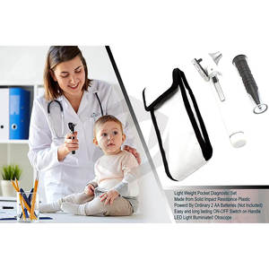 Mini otoscope à fibre optique, appareil d'examen portable, lampe LED de diagnostic pour une inspection visuelle claire du conduit auditif - Product Image 3