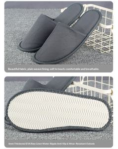 Pantuflas Desechables para Invitados de Boda, Personalizadas, de Felpa, de Coral, Cómodas, Exfoliantes, para Hotel - Product Image 1