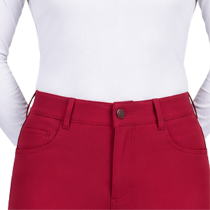 Leggings d'équitation pour femmes bordeaux, taille haute, extensibles, avec grip en silicone intégral, pour l'entraînement sportif et l'équitation - Product Image 4