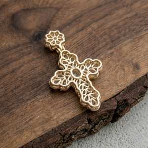 Colgante de cruz de moissanita con incrustaciones de circonitas, Plata 925, Joyería Hip Hop - Product Image 3