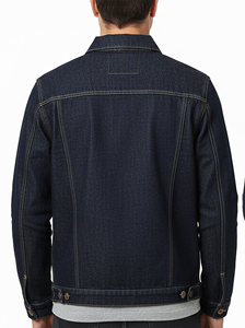 Custom Printed Logo Casual Style Oversized Boxy Fit Button Closure Stone washed <b>Denim</b> <b>Jacket</b> Breathable Heavyweight <b>Denim</b> <b>Jacket</b> - Product Image 3