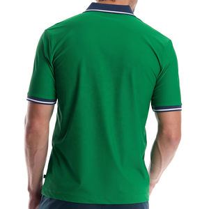 wholesale High-quality custom-made summer men's printed embroidered plain weave fabric lapel golf polo shirt 2026 - Product Image 2