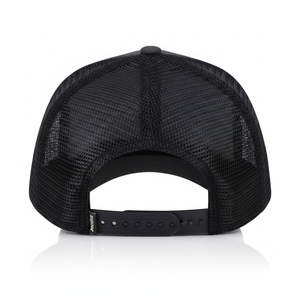 Casquette Trucker Gris Foncé Personnalisable avec Logo, Dos en Maille Noire, Casquette Snapback Vierge en Gros, 5 Panneaux, Gris Anthracite, pour Hommes et Femmes, Sport Baseball - Product Image 3