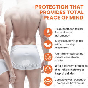 Almohadillas Desechables Transpirables para Hemorroides, Almohadillas Suaves y Absorbentes para la Protección contra la Incontinencia, para Uso Diario Masculino - Product Image 6