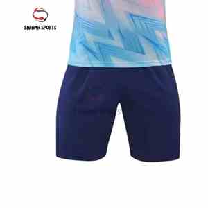 Uniforme de tennis pour homme à manches courtes et col rond, tissu en polyester confortable, sublimation de haute qualité, pour les joueurs - Product Image 4