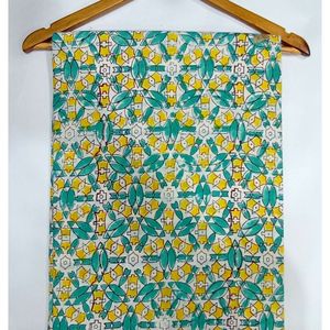 Tela de Algodón Cambray Estampada a Bloques 60x60, Tela de Algodón con Estampado Tradicional Jaipuri - Product Image 1