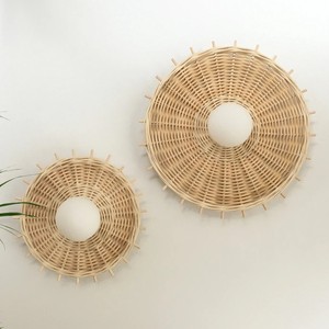 High quality rattan <b>wall</b> <b>sconce</b> handmade lamp <b>sconces</b> eco friendly <b>wall</b>-mounted lampshades - Product Image 5