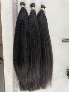 Extensions de cheveux texturés lisses et crépus, finition volumineuse, sans nœuds, lot de vente en gros, naturel, léger, écologique, en vrac - Product Image 3