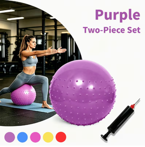 Ballon de yoga rond en PVC rose HAWK SPORTS INDUSTRIES, 4,9 pouces, antidérapant, pour exercices de fitness, pompe incluse, surface lisse, logo personnalisé pour adultes - Product Image 1