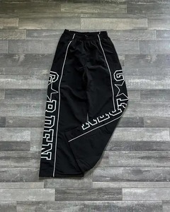 Custom Windbreaker Nylon Lightweight Trouser Tack <b>Pant</b> Wide Leg Screen Print Stripe Track Sweat <b>Pant</b> Mens Baggy - Product Image 5