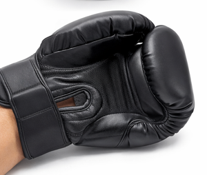 Black Boxing Gloves with Orange Claw Design Full Finger <b>Velcro</b> Closure for Adults Training and Sparring - Product Image 4