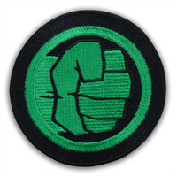 Parche Bordado EMS de Saint Gabriel College, Insignia Circular de Tela Tejida Cosida de Alta Calidad para Gorras