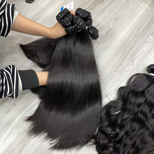 Meilleur choix pour des extensions de cheveux naturels lisses, mèches de cheveux vietnamiens bruts non traités, double épaisseur, prêtes à être expédiées - Product Image 3