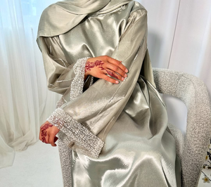 Beautiful Katdana Beads Work Beaded <b>Abaya</b> for Special Occasions Custom <b>Abaya</b> Design Best Wholesale Price <b>Abaya</b> 2026 - Product Image 2