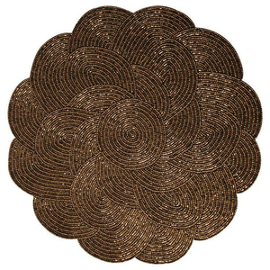 Set de table de luxe fait main, écologique et personnalisable, avec broderie de perles, style moderne et traditionnel, pour la maison et la cuisine - Product Image 6