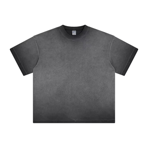 ELEGANT CORPORATION Men's Solid Crew Neck Short Sleeve T-Shirt Polyester/Cotton Nonwoven Breathable Printed Casual Summer Wear - Product Image 1