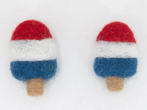 ไอศกรีมแท่งทำมือจากผ้าสักหลาดลายธงชาติ สำหรับตกแต่งวันชาติอเมริกา 4 กรกฎาคม ของตกแต่งฤดูร้อน ขายส่งจำนวนมาก - Product Image 5